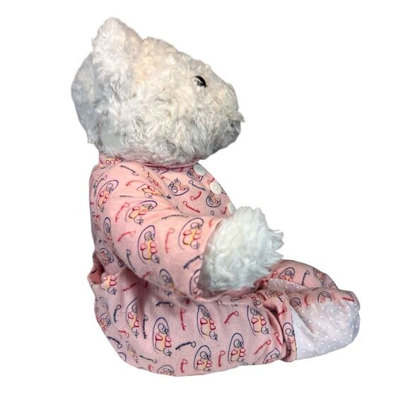 Herrington Teddy Bear Cheesecake Factory with Pajamas Tag White Pink - Picture 7 of 11